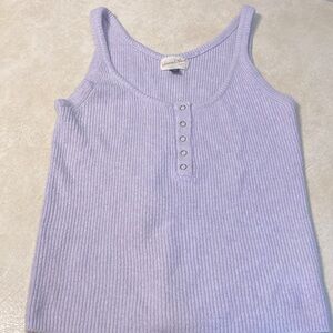 Sweater style tank top size small in light purple